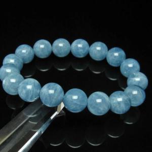 アクアマリン ブレスレット Aquamarine 10mm 一点物 111-2551 : 天然石