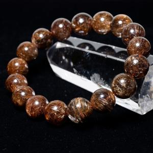 ルチル ブレスレット タイチンルチルクォーツ ガーデンクォーツ 12mm