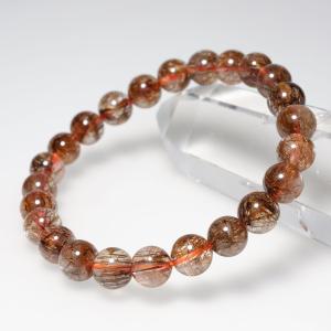 ルチルクォーツ ブレスレット 15mm 一点物 111-2661 : 天然石