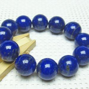 ラピスラズリ ブレスレット 18mm 一点物 111-3169｜tosho-stones