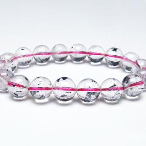 エレスチャルクォーツ ブレスレット 14mm ブラックエレスチャル 一点物