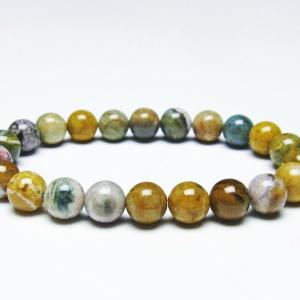 【超希少石/最強品質】天眼オーシャンジャスパー＊約11mm＊　天然石ブレスレット パワーストーン 天然石 オーシャンジャスパー ブレスレット 13mm [T153