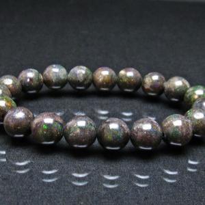 ブラックオパール ブラックマトリックスオパール ブレスレット 13mm