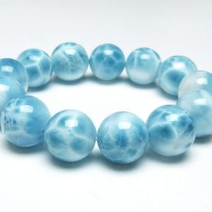 ラリマー ブレスレット ラリマール 本物 7mm 一点物 送料無料 111
