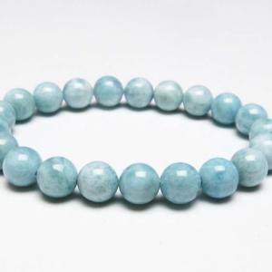 ラリマー ブレスレット ラリマール 本物 14mm 送料無料 一点物 111