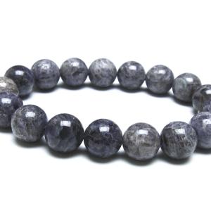 アイオライト ブレスレット 12mm 一点物 メール便可 [M便 1/10] 111-38710｜tosho-stones