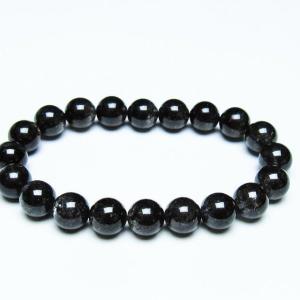 ブラックルチルクォーツ ブレスレット 12mm ブラックトルマリン トル