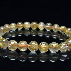ルチル ブレスレット タイチンルチルクォーツ 18mm 一点物 211-3369