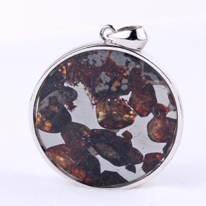 パラサイト隕石 15x15mm 六芒星 太陰太極図 ペンダントトップ 1個売り