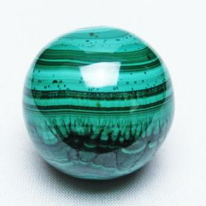 マラカイト 丸玉 スフィア 31mm 送料無料 一点物 141-3556 : 天然石