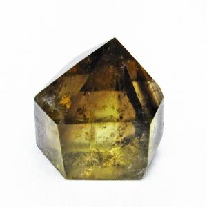 1.4Kg シトリン 六角柱 シトリンクォーツ ポイント 台座付属 一点物