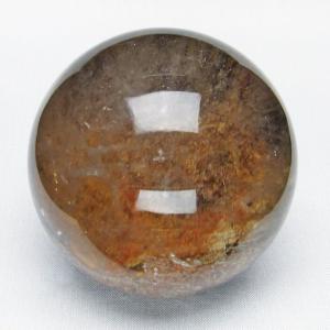 ⬛︎ ガーデンクォーツ スフィア 約37㎜　台座付き ガーデンクォーツ 丸玉 49mm スフィア 一点物 141-6800 : 天然石