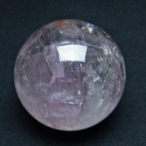 水晶 丸玉 虹入り 55mm スフィア 置物 水晶玉 一点物 送料無料 151