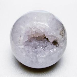 アゲート 笑口丸玉 ジオード スフィア 丸玉 一点物 送料無料 151-5582