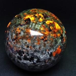 5Kg シトリンクォーツ 丸玉 スフィア 虹入り 155mm 送料無料 一点物