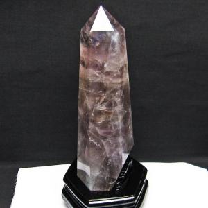 ローズクォーツ ポイント 六角柱 台座付属 一点物 152-2587 : 天然石