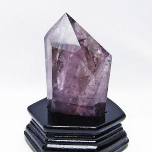 ローズクォーツ ポイント 六角柱 台座付属 一点物 152-2587 : 天然石