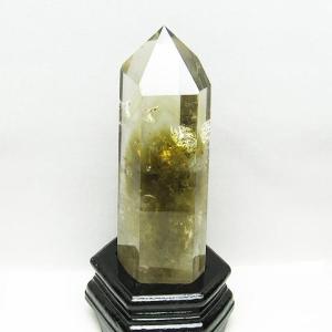 シトリン 六角柱 シトリンクォーツ 置物 S~Mサイズ ランダム 1個