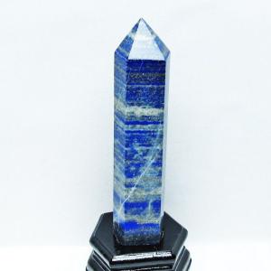 ラピスラズリ 原石 六角柱 台座付属 送料無料 一点物 152-808 : 天然石