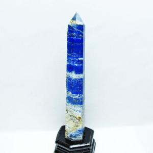 ☆ 綺麗！ラピスラズリ(青金石) 六角柱　468g 天然石　パワーストーン！ ラピスラズリ ポイント 六角柱 50g〜69g 1個 lapis lazuli 瑠璃 ラピス