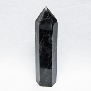 黒水晶 ポイント モリオン 六角柱 置物 一点物 152-4369