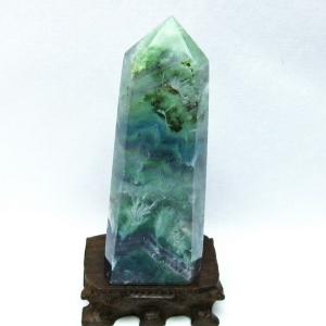 水晶 六角柱 台座付属 一点物 [送料無料] 152-3104 : 天然石