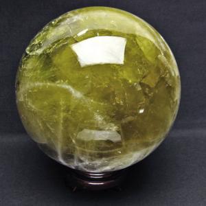 5Kg シトリンクォーツ 丸玉 スフィア 虹入り 155mm 送料無料 一点物
