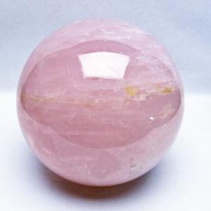 ローズクォーツ 丸玉 スフィア 大玉 2キロ弱 置物 天然石 恋愛運