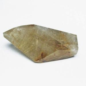 スモーキークォーツ 六角柱 煙水晶 ルチルクォーツ 3.4Kg 台座付属