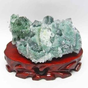1.1Kg 緑水晶 クラスター 送料無料 一点物 182-66 : 天然石
