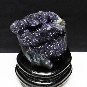 1.4Kg 水晶 クラスター 原石 台座付属 一点物 送料無料 182-8375