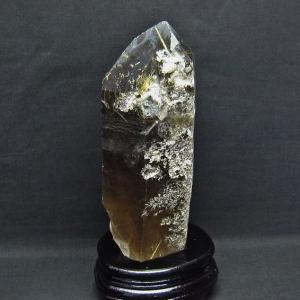 3.7Kg スモーキークォーツ 煙水晶 原石 虹入り ルチルクォーツ入り