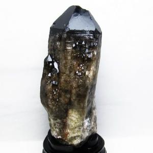 7.5Kg モリオン 黒水晶 原石 台座付属 送料無料 一点物 191-387｜tosho-stones