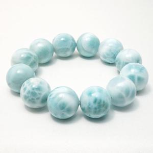 【天然】ラリマー  ブレスレット 18mm ラリマー ブレスレット 18mm 一点物 [送料無料] 199-165 : 天然石