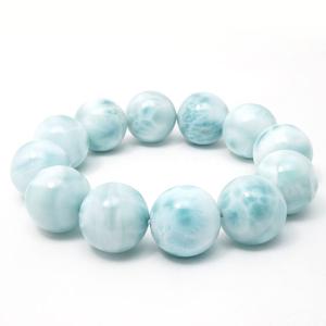 ラリマー ブレスレット ラリマール ヒーリング効果 13mm 一点物 199-6