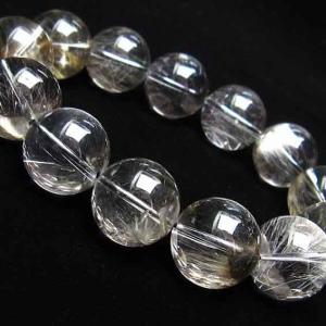 プラチナルチルクォーツ ブレスレット 18mm 一点物 211-1251｜tosho-stones