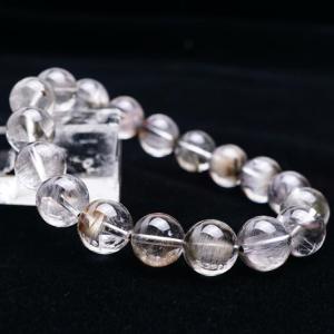 ヘマタイトルチルクォーツ ブレスレット 11mm玉 天然石 パワーストーン