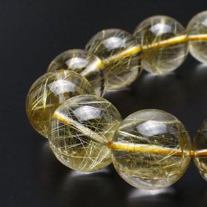 ルチルクォーツ ガーデンクォーツ ブレスレット 10mm 一点物 211-2448