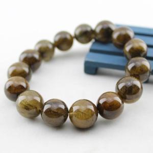 ルチル ブレスレット タイチンルチルクォーツ 18mm 一点物 211-3369