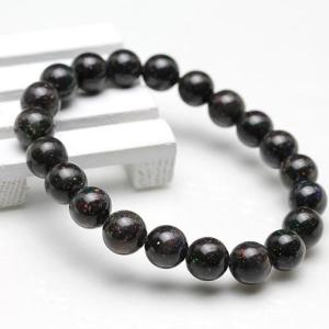 高品質　14kgf ブラックオパール　ブレスレット　天然石 ブラックオパール ブレスレット 6mm 16.5cm～17cm S～M サイズ 10月