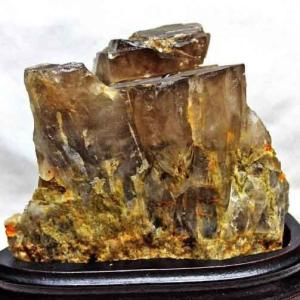 3.6Kg スモーキークォーツ 煙水晶 クラスター 虹入り 送料無料 一点物 281-75｜tosho-stones