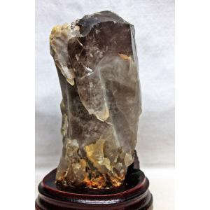 7.3Kg スモーキークォーツ 煙水晶 原石 虹入り 送料無料 一点物 291-62