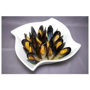 石光商事)殻付きボイルムール貝　バターガーリック味454g(20〜35個入)