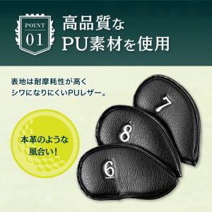 アイアンカバー ヘッドカバー セット アイアン...の詳細画像2