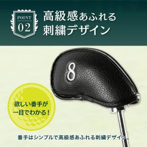アイアンカバー ヘッドカバー セット アイアン...の詳細画像3