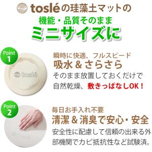 珪藻土 トレー キッチン 吸水 マット ミニ ...の詳細画像2