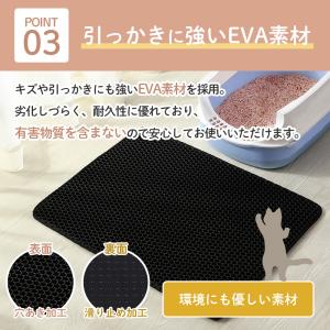 猫砂マット 猫砂 マット 砂取りトイレ 二重構...の詳細画像4