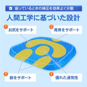 ゲルクッション ハニカムクッション ハニカムゲ...の詳細画像3
