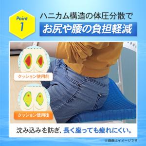 ゲルクッション ハニカムクッション ハニカムゲ...の詳細画像2