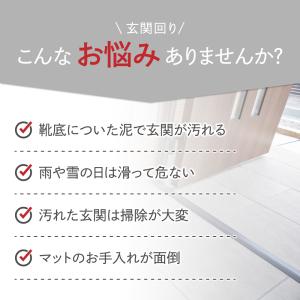 玄関マット 屋外 泥落とし おしゃれ 洗える ...の詳細画像2